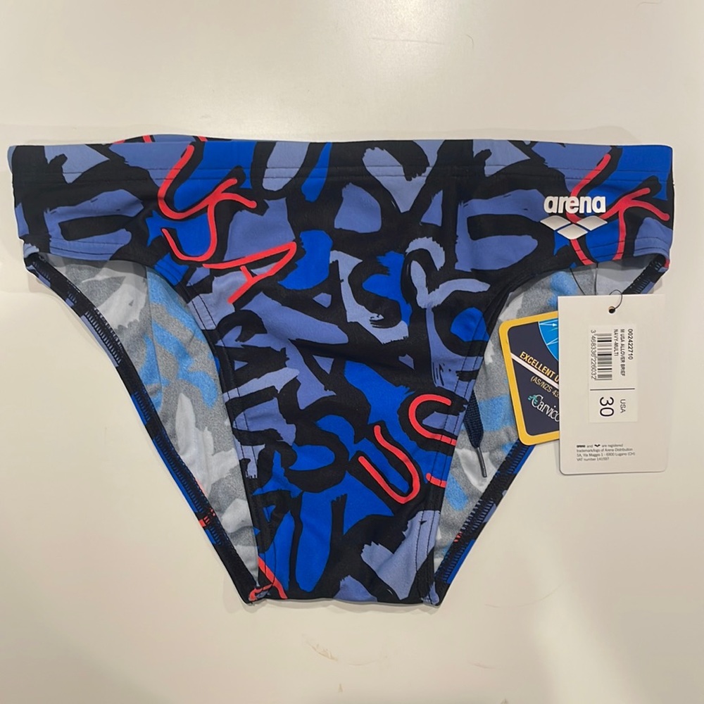 Arena USA navy men’s swim brief - waist size 30 - NWT
